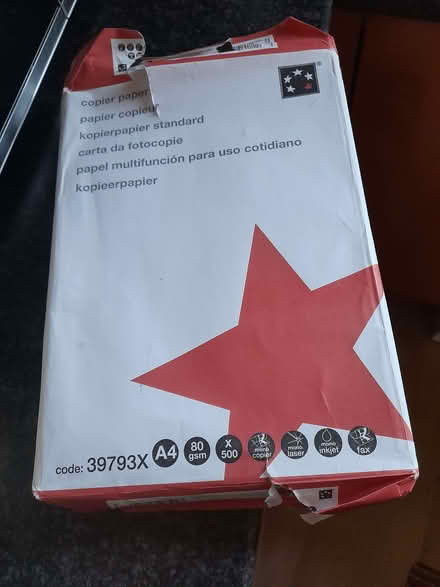 Photo of free A4 paper 80gsm (close to) 500 sheets. (Prestonfield EH16) #1