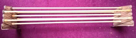 Photo of free Wall mounted folding clothes rack (Lancaster bulk) #3