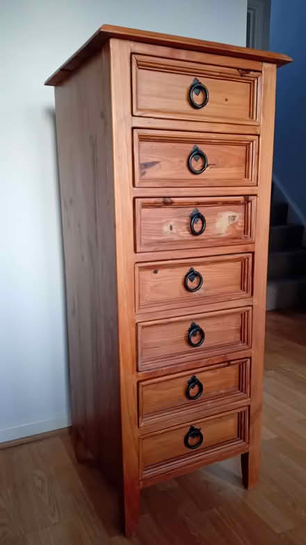 Photo of free Rustic pine chest of drawers (Garden City OX5) #1