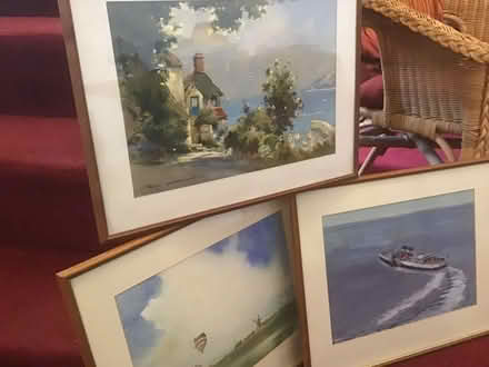 Photo of free Three Framed Watercolour Prints (Horton BS37) #1