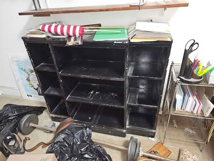 Photo of free Black Cubbie Bookcase (Boro Park, Brooklyn) #1