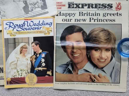 Photo of free Vintage Royal Wedding Newspapers 1981 (Southport PR9) #1