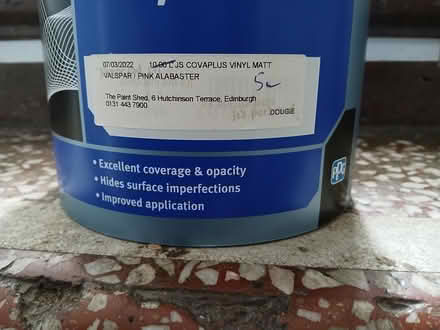 Photo of free 5L pink alabaster paint (Portobello EH15) #1