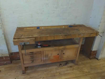 Photo of free Wooden work bench (Markland Hill BL1) #1