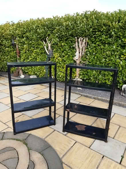 Photo of free Metal shelves (benllech) #1