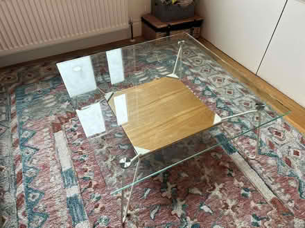 Photo of free Glass/metal/wood coffee table (Twickenham TW2) #3