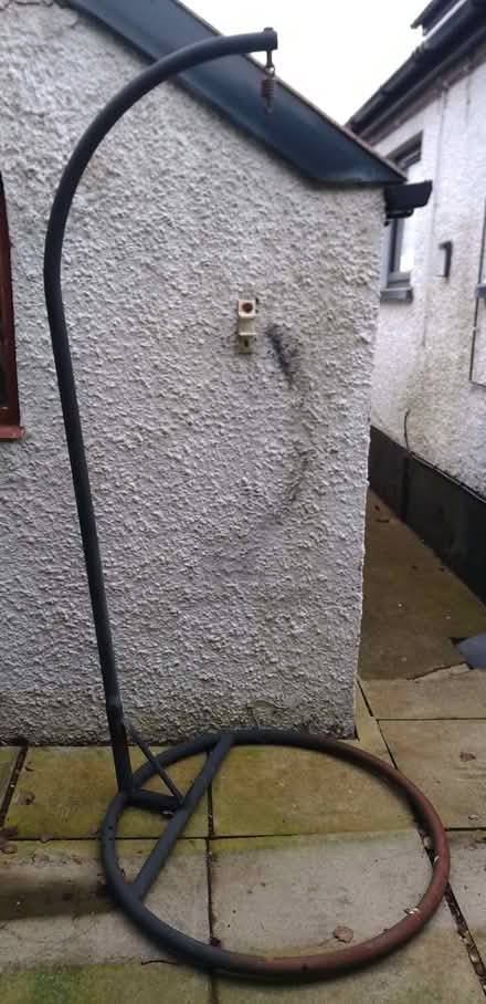 Photo of free Old Hanging Chair Frame - metal fused together so van (Old Park BT14) #1