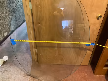 Photo of free Oval glass tabletop (East Liberty) #1