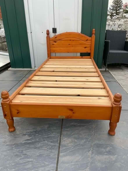 Photo of free Two Cotswold Pine Bed Frames (Criccieth LL52) #1