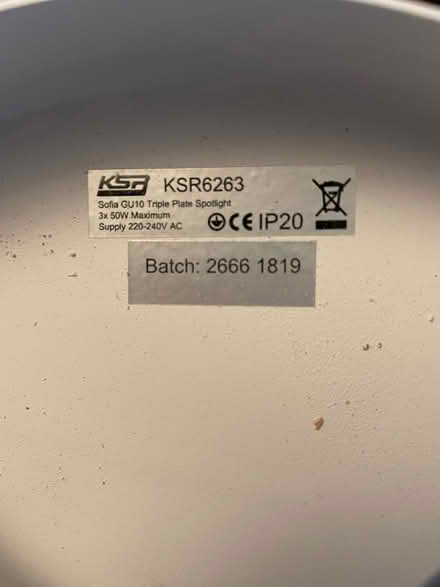 Photo of free Spotlight light fittings (New Marston OX3) #2
