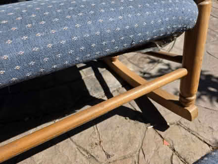 Photo of free Double wooden rocking chair + ftstl (Maywood Park Santa Clara) #3