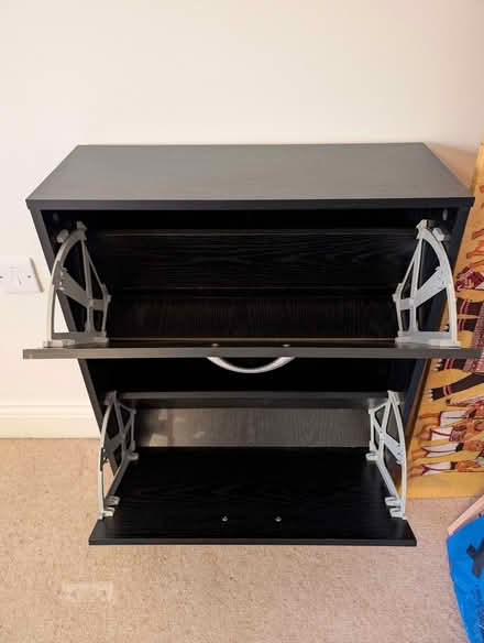Photo of free Black shoe cabinet (Wokingham RG40) #2