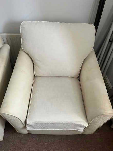 Photo of free 2x Cream Armchairs (AL1) #3
