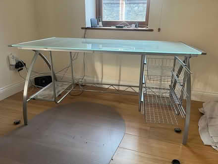 Photo of free Glass Topped Desk (OX93AB) #2