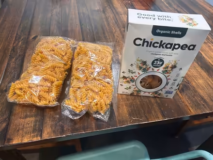 Photo of free Lentil pasta,toothbrush holder,book (Downtown Sunnyvale) #1