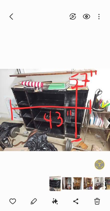 Photo of free Black Cubbie Bookcase (Boro Park, Brooklyn) #3