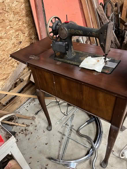 Photo of free Antique console sewing machine (SE AA) #1