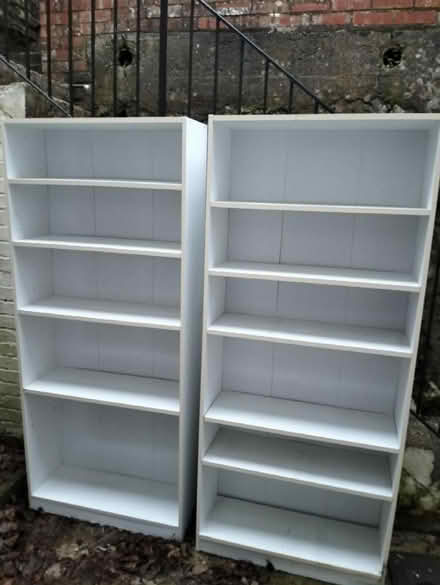 Photo of free Two nice white bookshelbes (BN7) #1