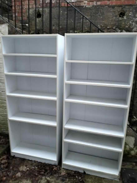 Photo of free Two nice white bookshelbes (BN7) #2