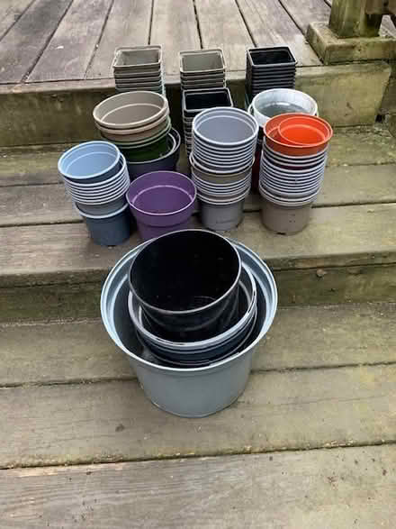 Photo of free Plastic flower pots (BH13 Branksome Park) #1