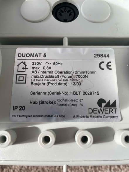 Photo of free Dewert DuoMat 5 Electric Bed Motor (North Baddesley SO52) #1