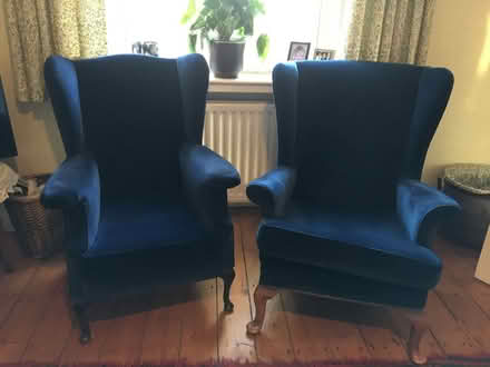 Photo of free 2 x wingback armchairs (Berwick-upon-Tweed TD15) #1