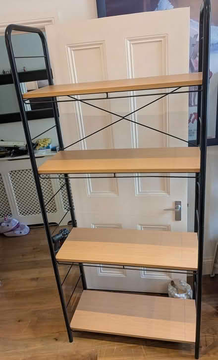 Photo of free Metal framed shelving unit (Hammersmith) #2