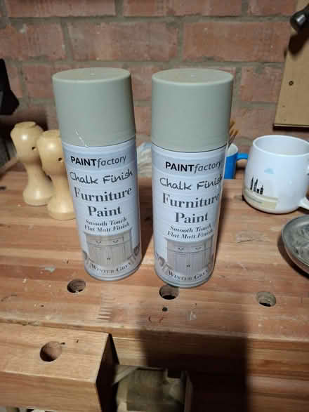 Photo of free Chalk finish grey furniture paint (NG10 Fields Farm Estate) #1