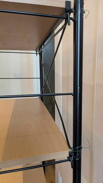 Photo of free Metal framed shelving unit (Hammersmith) #1
