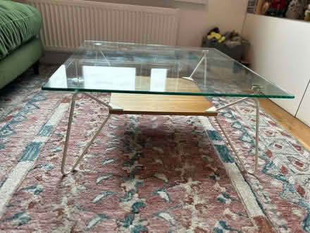 Photo of free Glass/metal/wood coffee table (Twickenham TW2) #2