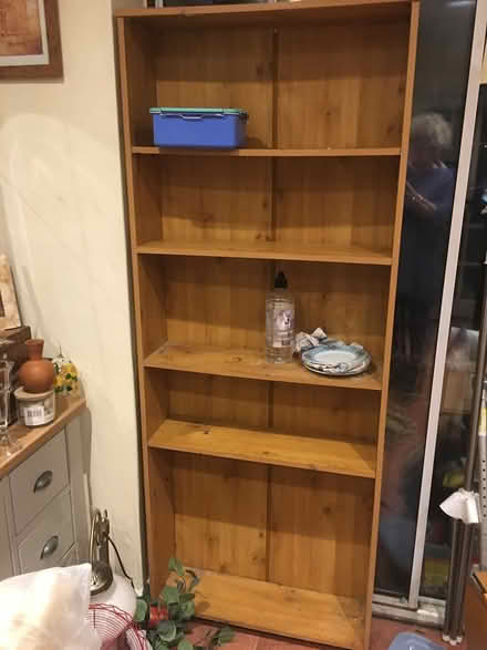 Photo of free Tall pine effect shelves (wallingford) #1