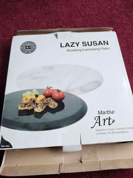 Photo of free Solid marble Lazy Susan (Wotton Pitch GL2) #2