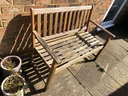 Photo of free Wooden Garden Bench (Gravel Hill SL9) #2
