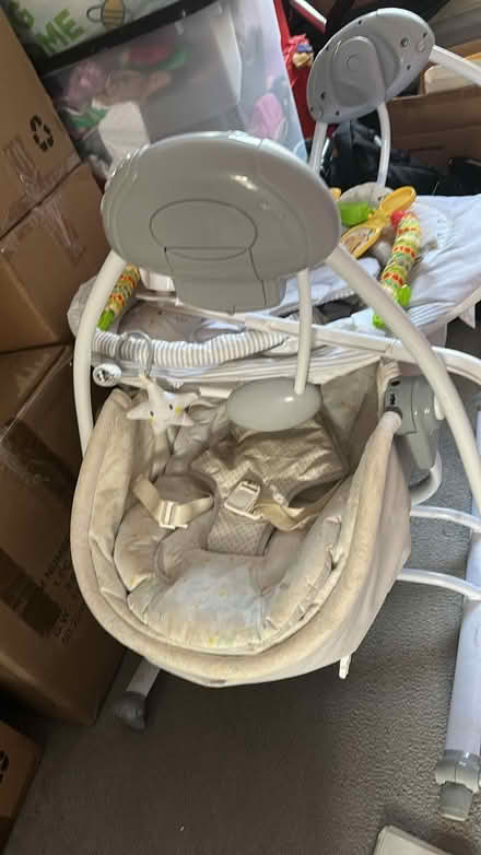 Photo of free Babystuff next2mecot,swing,jumperoo (Stevenage) #1