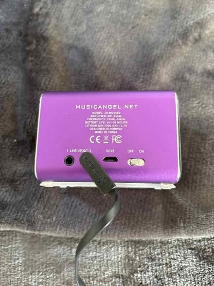 Photo of free Small purple portable speaker (Brickhill MK41) #3