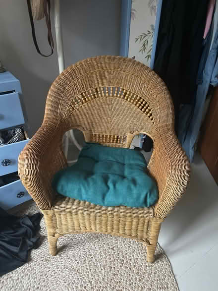 Photo of free Large wicker chair (Kings heath, B14) #1