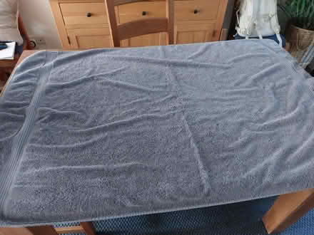 Photo of free Large dark grey bath sheet towel (BA2) #1