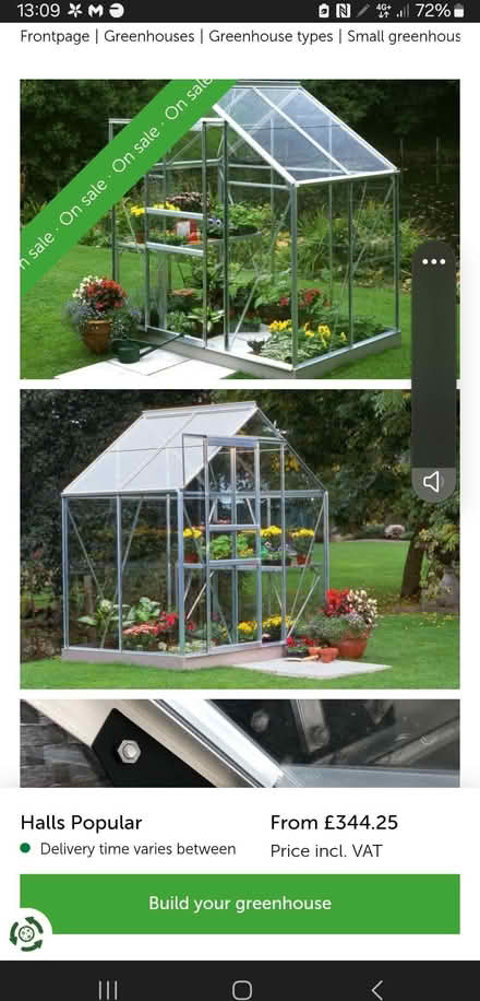 Photo of A 6x4 Greenhouse (Livingston EH54) #1