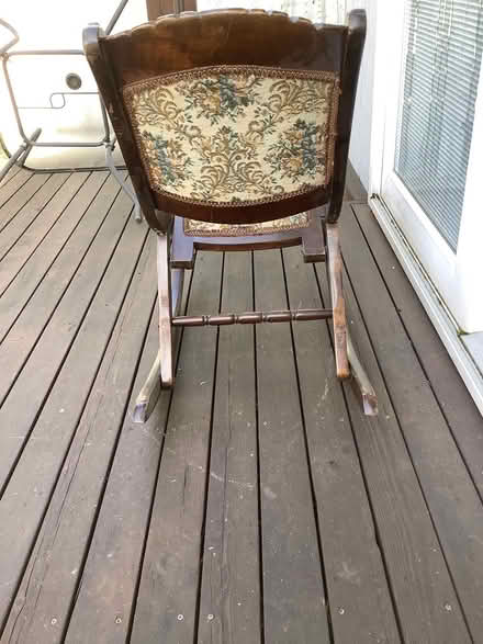 Photo of free Antique folding rocking chair (wallingford) #3