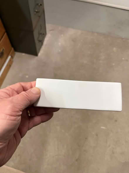 Photo of free Ceramic Tile pieces 2”x6” and grout (Grove Rd and Harris) #3