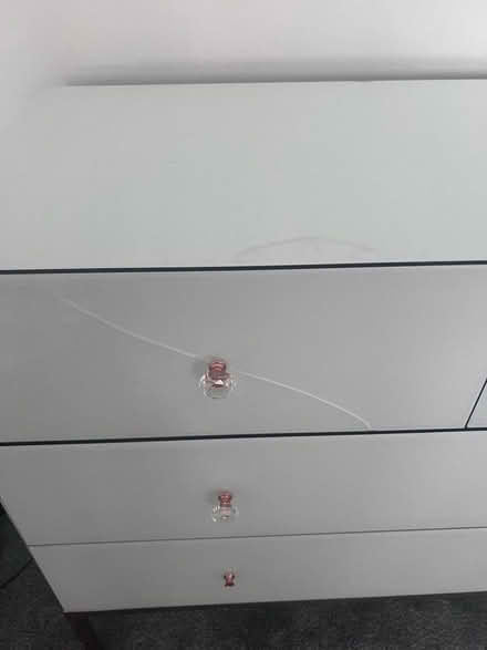 Photo of free Glass chest of drawers bought from Furniture123 (Chadwell Heath RM6) #3