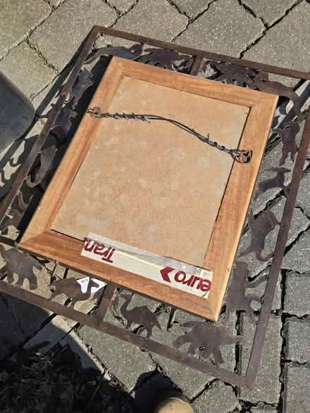 Photo of free Metal and wood animal frame mirror (SG8) #2