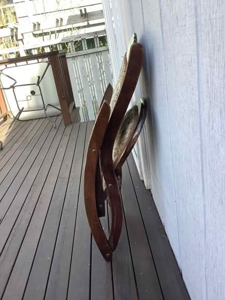 Photo of free Antique folding rocking chair (wallingford) #4