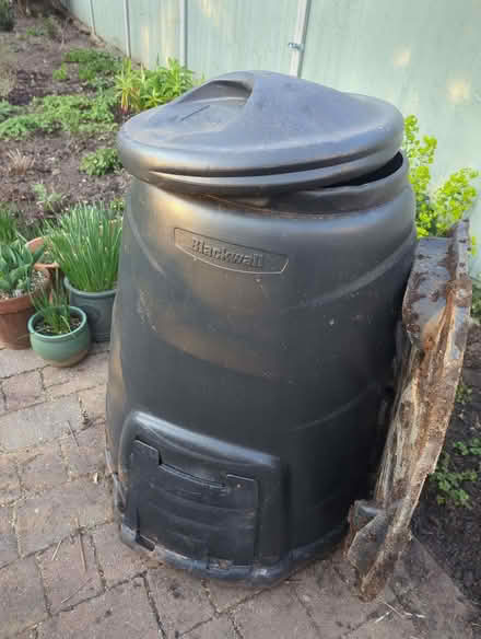Photo of free 330l black compost bin (Egham TW20) #1