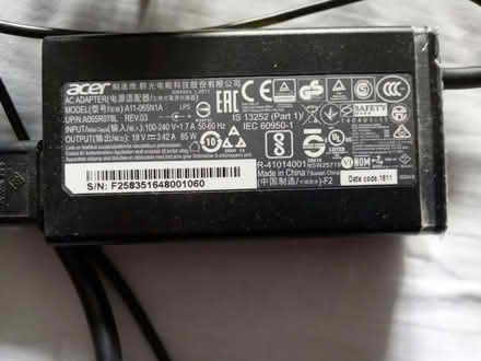 Photo of free Acer 65W power supply/charger (Charlton SE7) #1
