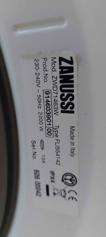 Photo of free Zanussi Washing Machine (Central Hove) #3