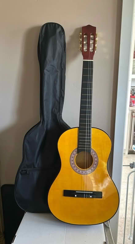 Photo of free Junior Guitar & Case (Woodside & El Camino) #1