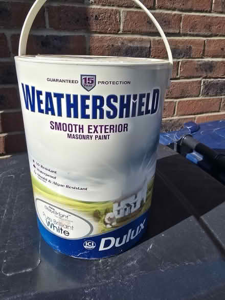 Photo of free Exterior white masonry paint (SG8) #1
