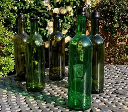 Photo of free 6 Green screw top wine bottles (New Malden, KT3) #1