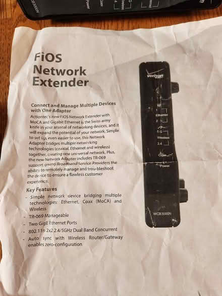Photo of free FIOS Netwirk Extender (Bowie) #1